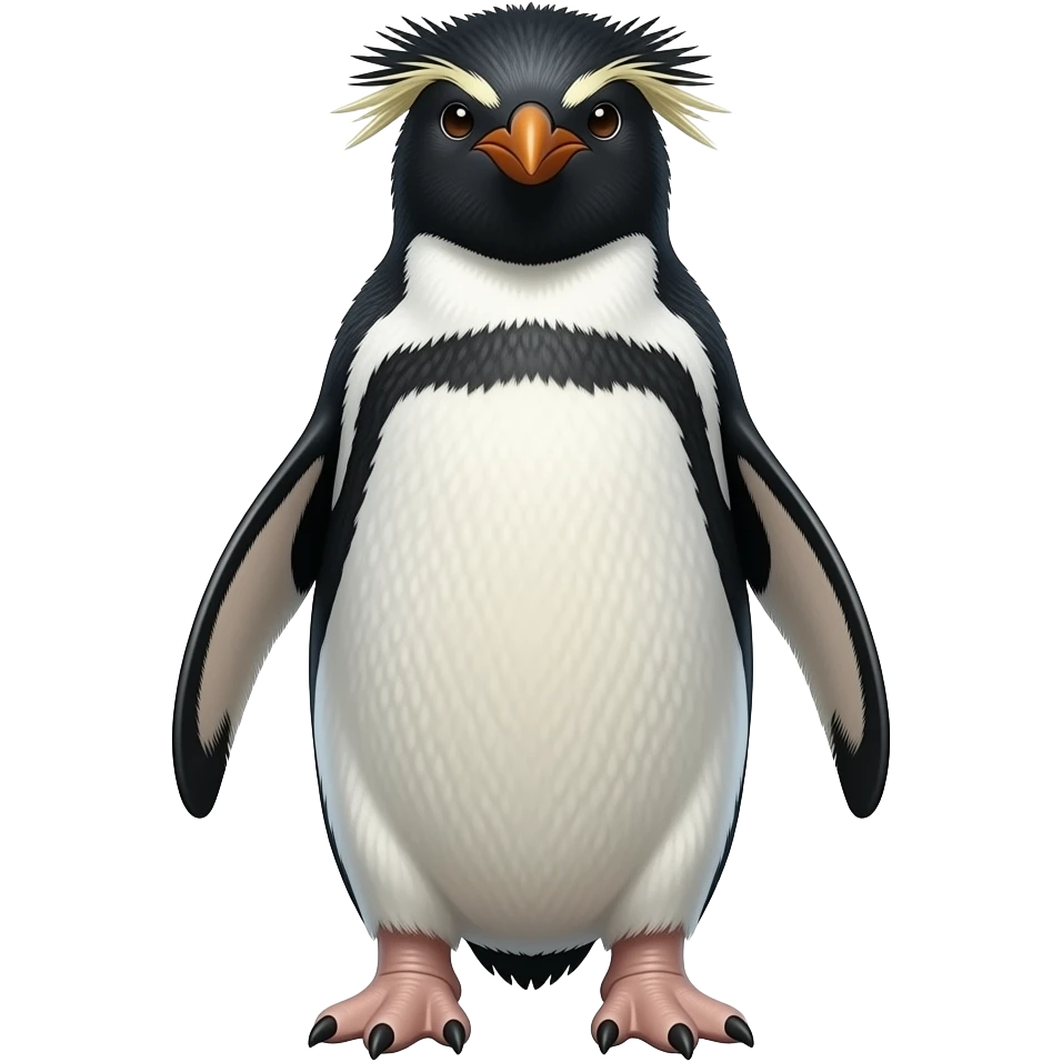 rockhopper penguin full body realistic  male emoji