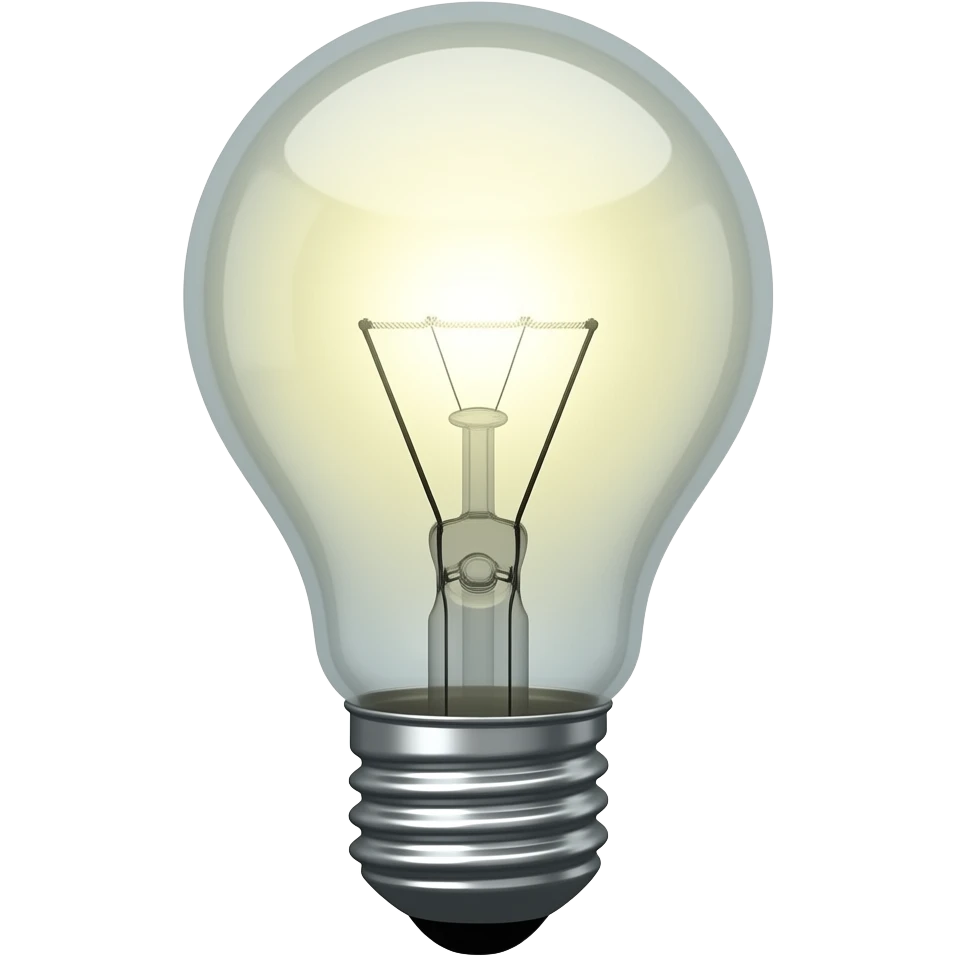 lightbulb without light emoji