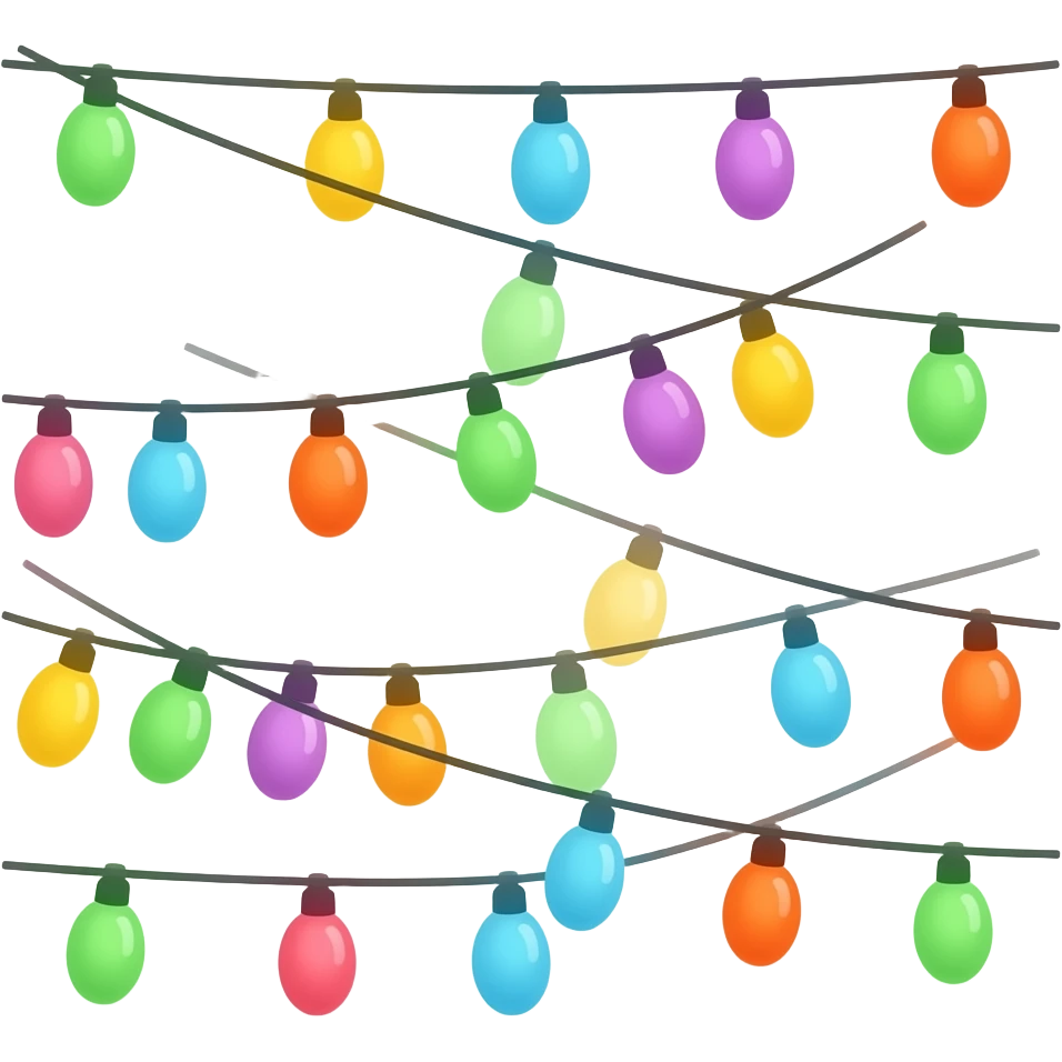 Colorful Festival Lights emoji