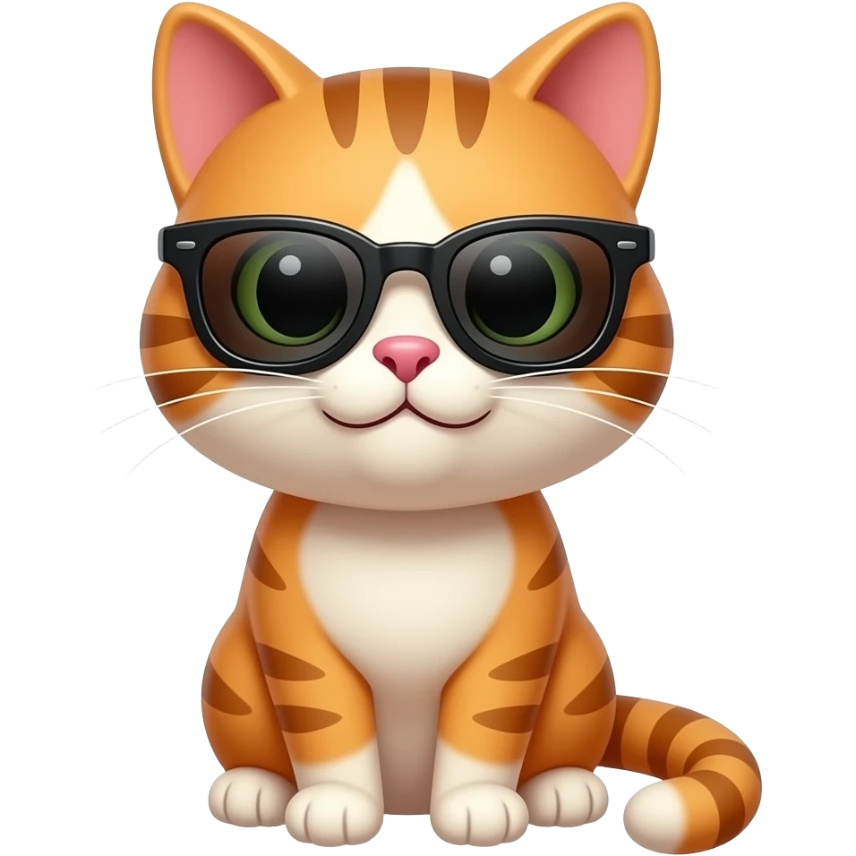 Cat wearing sunglasses emoji