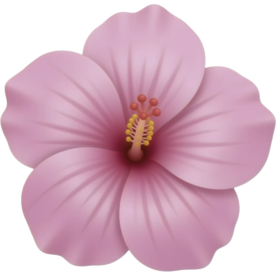 Light pink hibiscus emoji