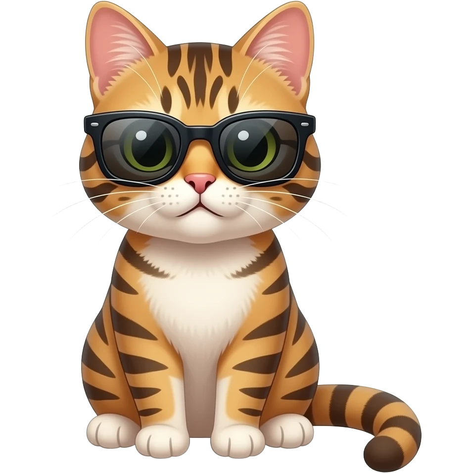 Cat wearing sunglasses emoji
