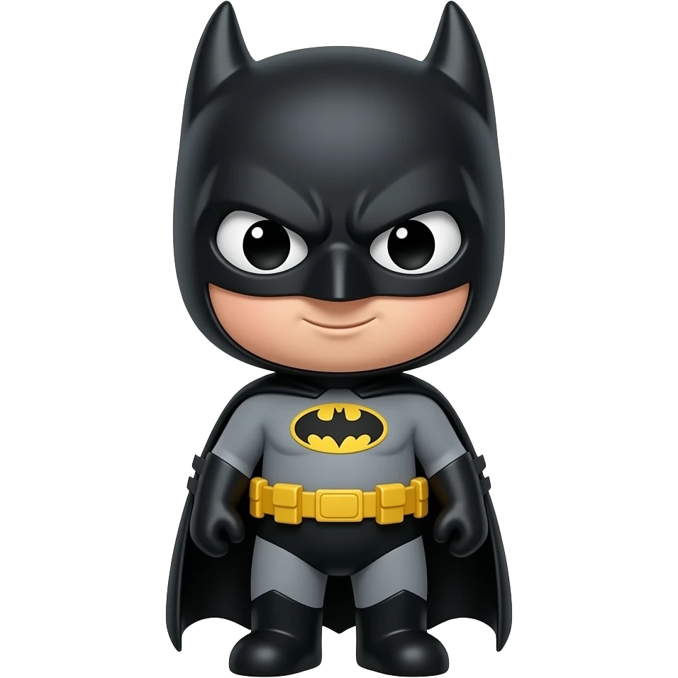 bat man cartonic emoji showing all his body make him look smaller and more cute emoji