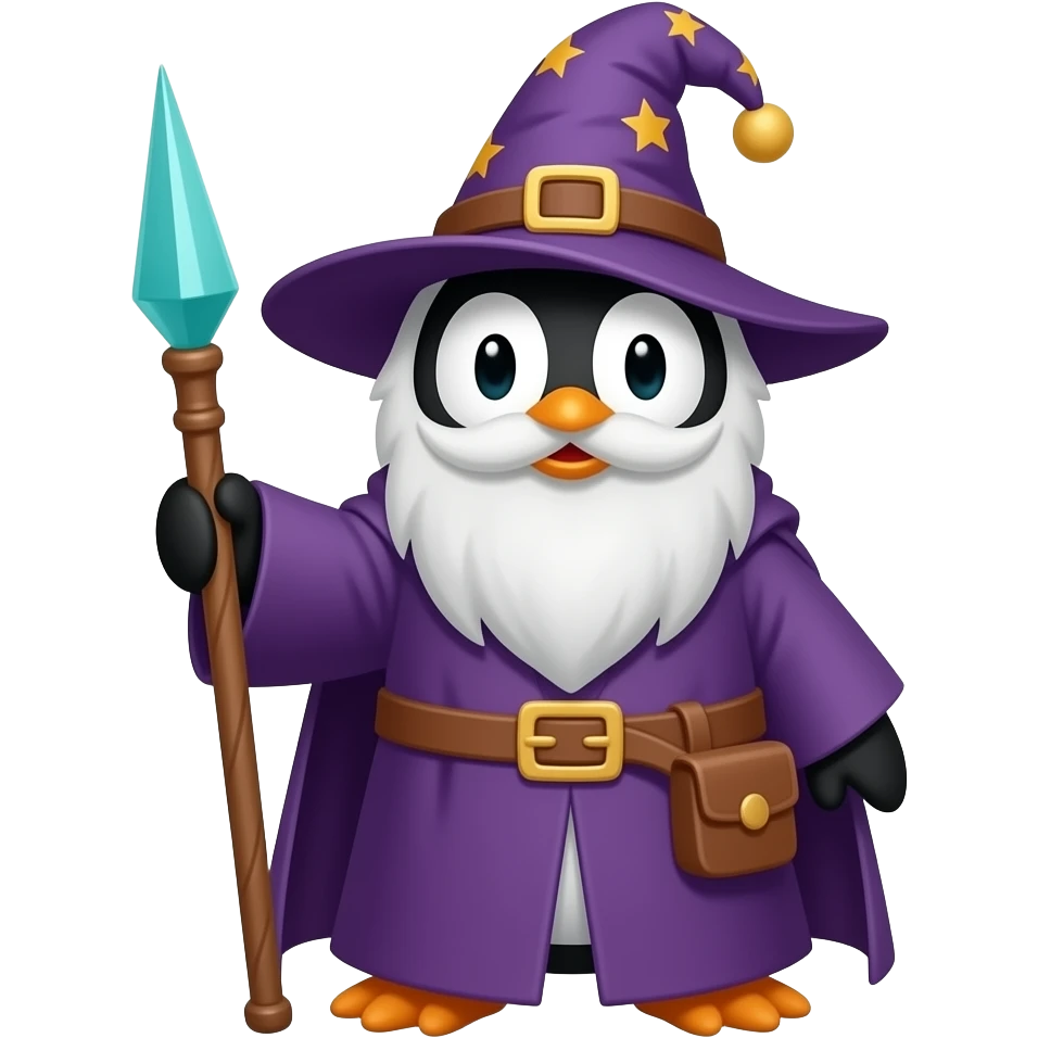 Penguin Wizard emoji