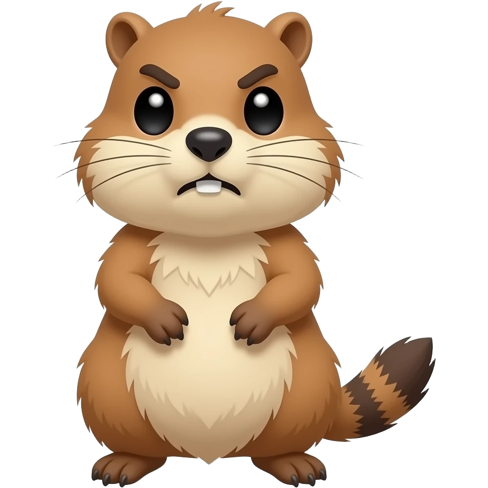 Une petite marmotte énervé emoji