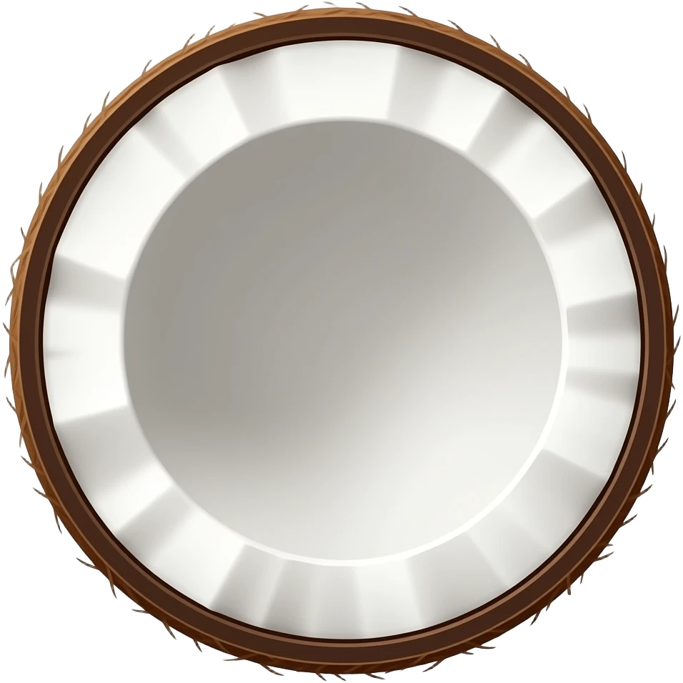 Coconut  front view emoji
