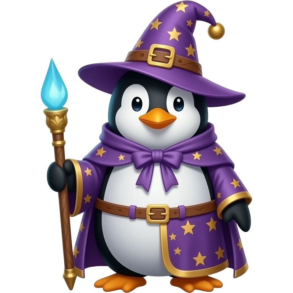 Penguin Wizard emoji
