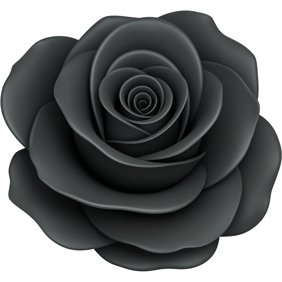 Rosa negra emoji
