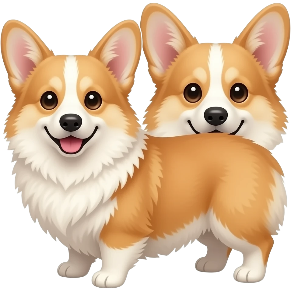 Make a corgi floofing emoji