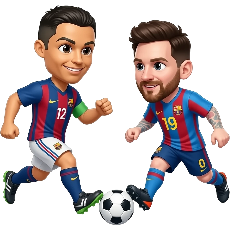 Cr7 and messi emoji