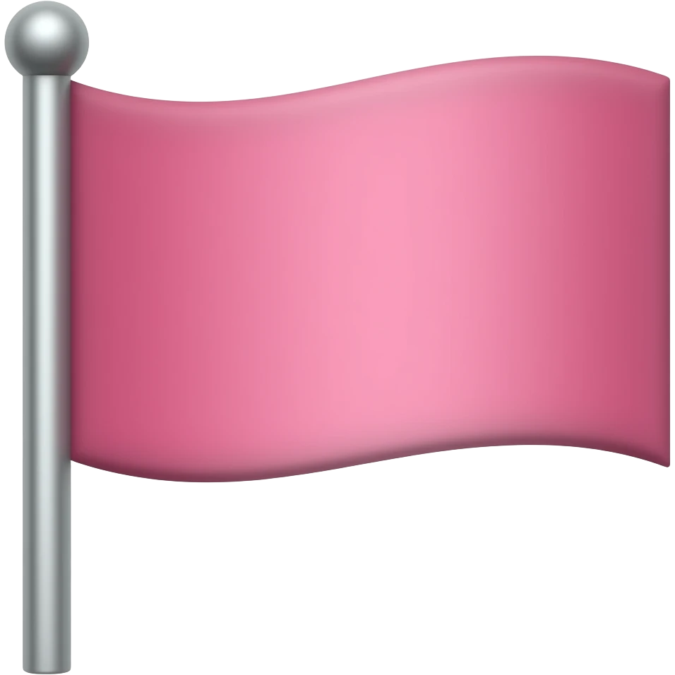 Pink flag emoji