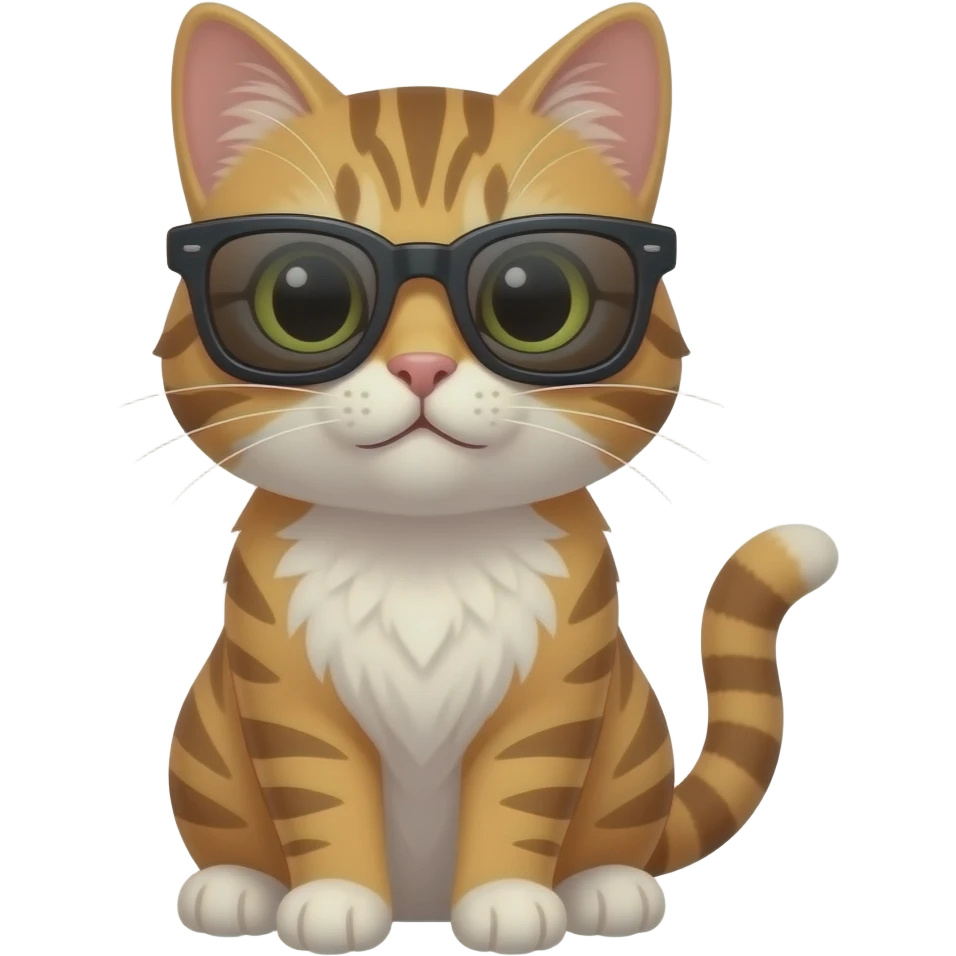 Cat wearing sunglasses emoji