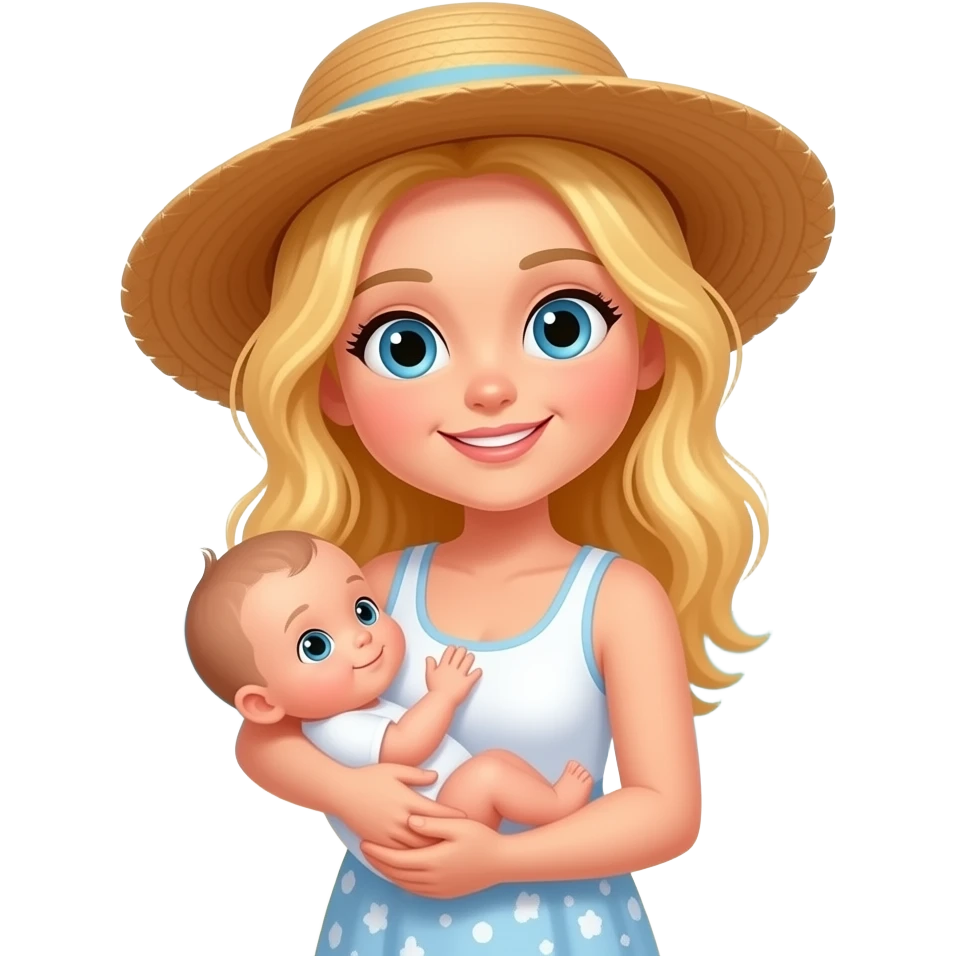 👱🏻‍♀️🤱🏼🏖👒 emoji