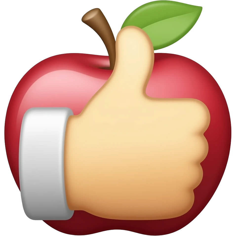 like button apple emoji style emoji