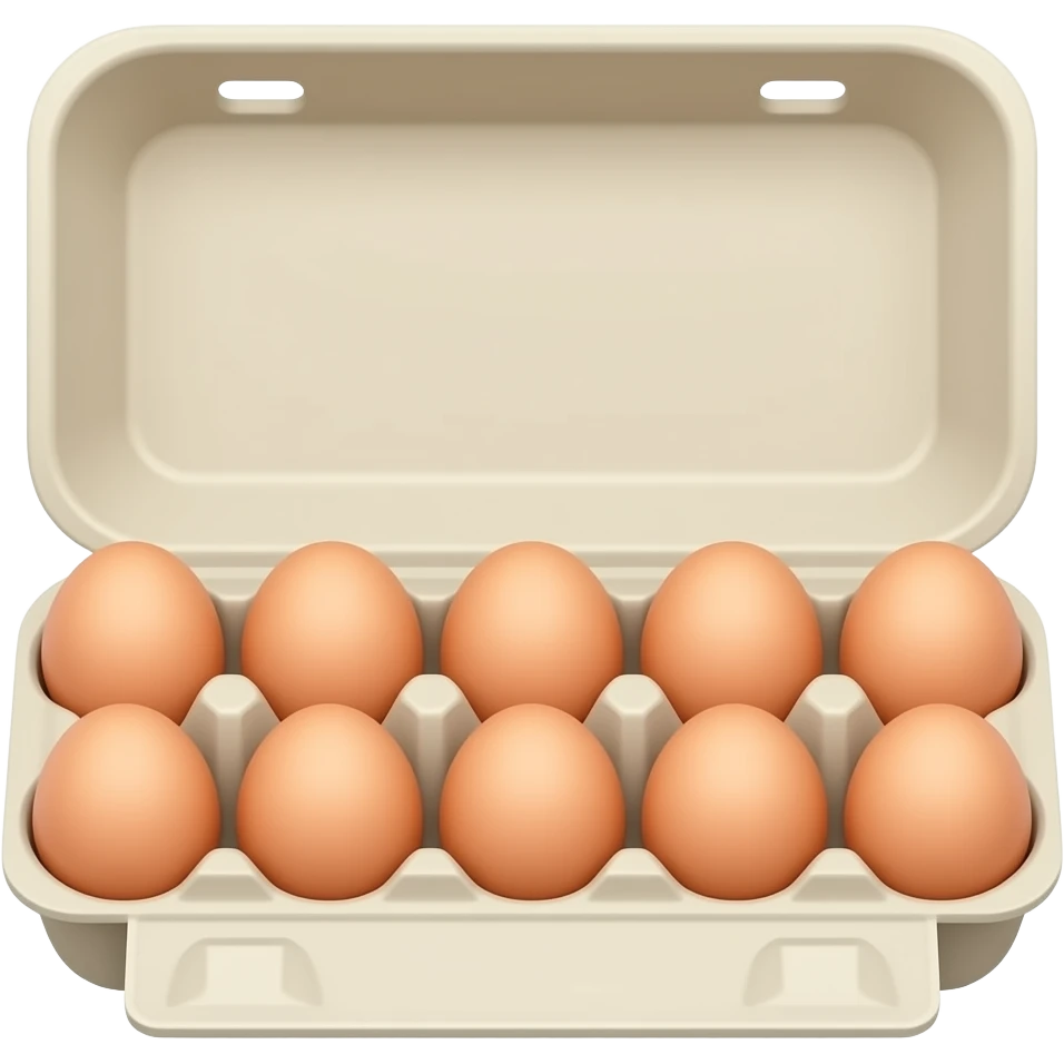 10 eggs tray emoji