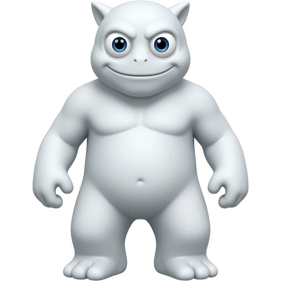 White monster emoji