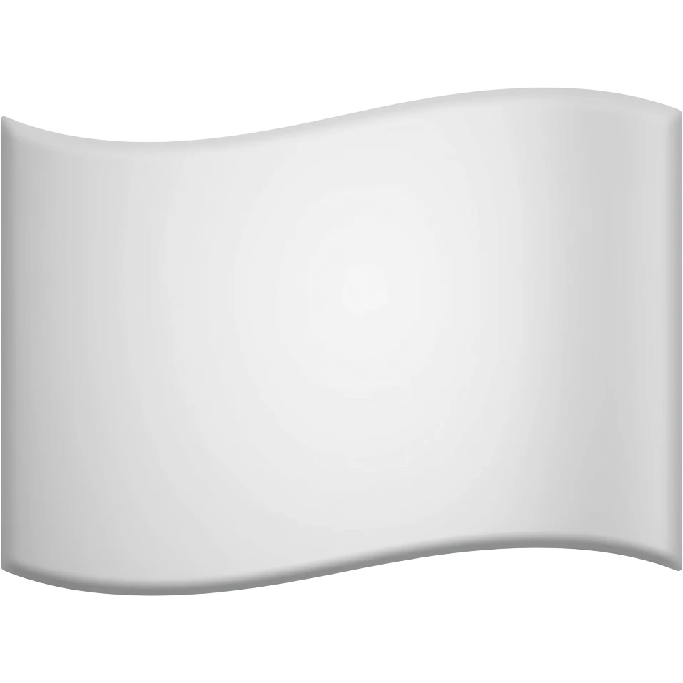White flag with bean shape on it emoji