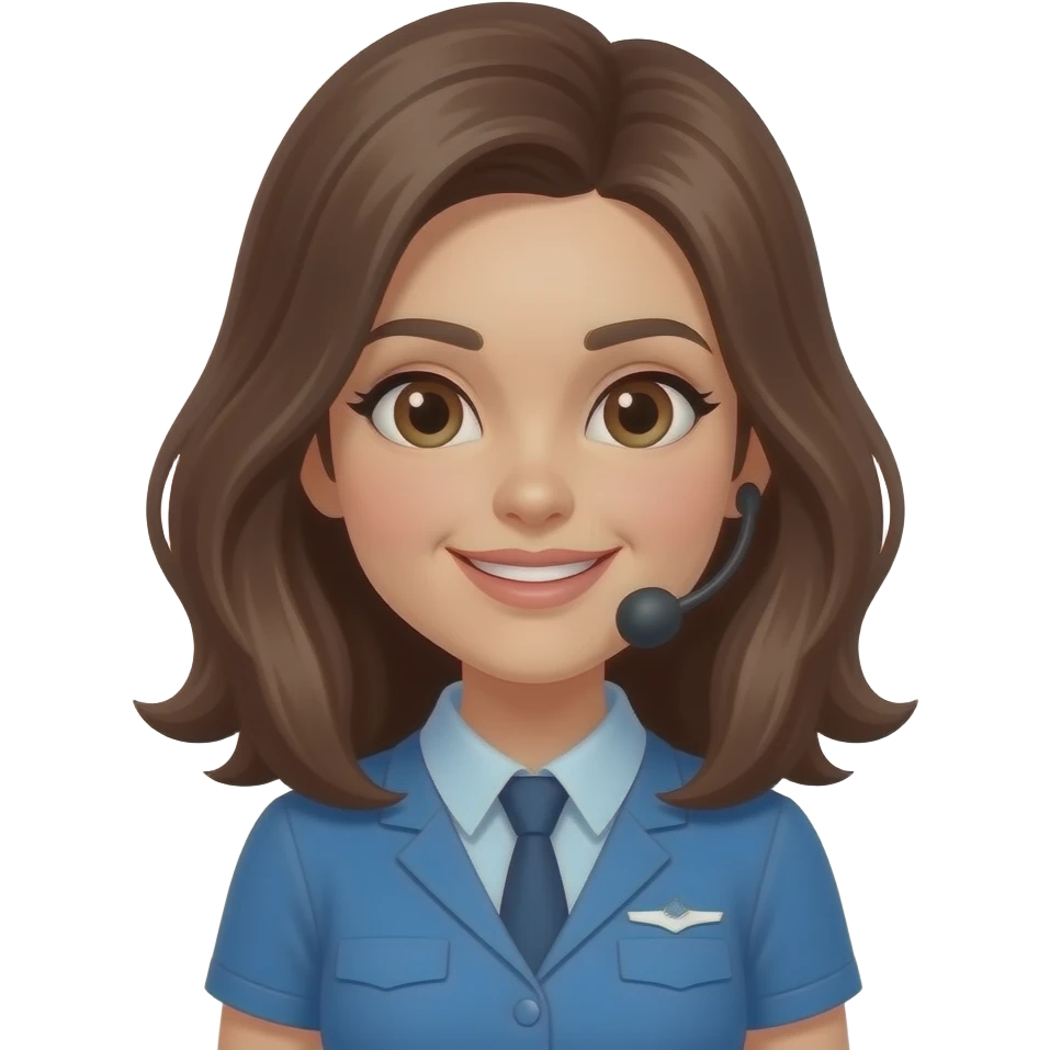 FEMALE DISPATCHER WITH BROWN HAIR emoji