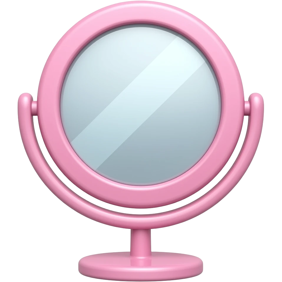 Pink pastel makeup mirror emoji