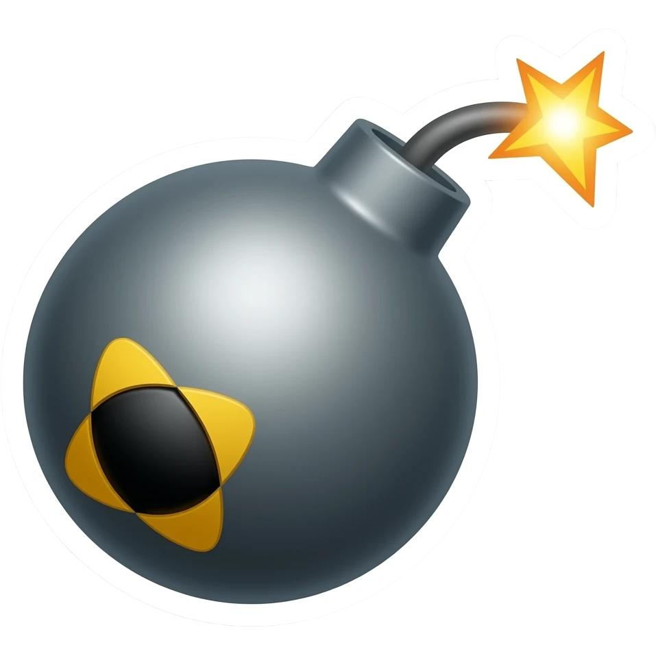 استیکر بمب اتم مرد چاق emoji