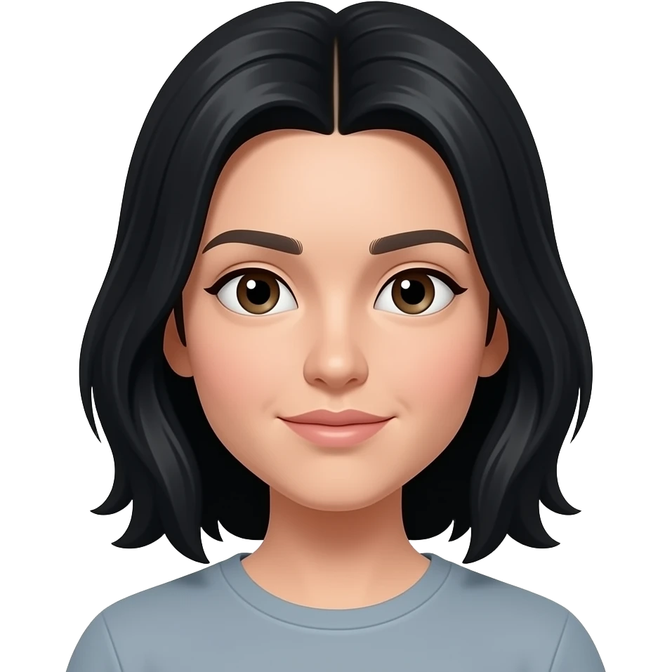 中分黑长低 emoji