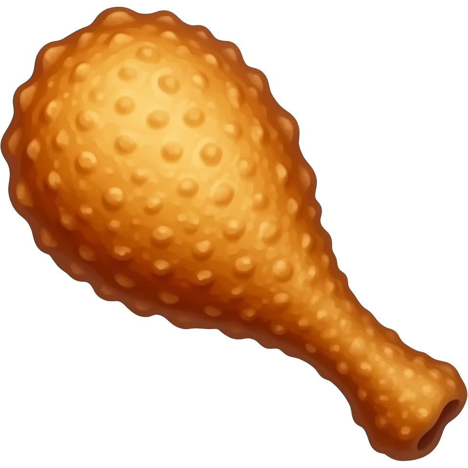 Poultry leg fried emoji