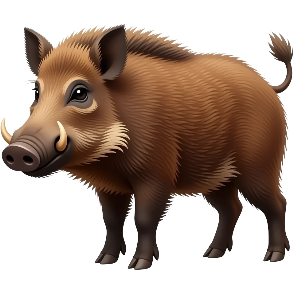 Red river wild boar red hog emoji