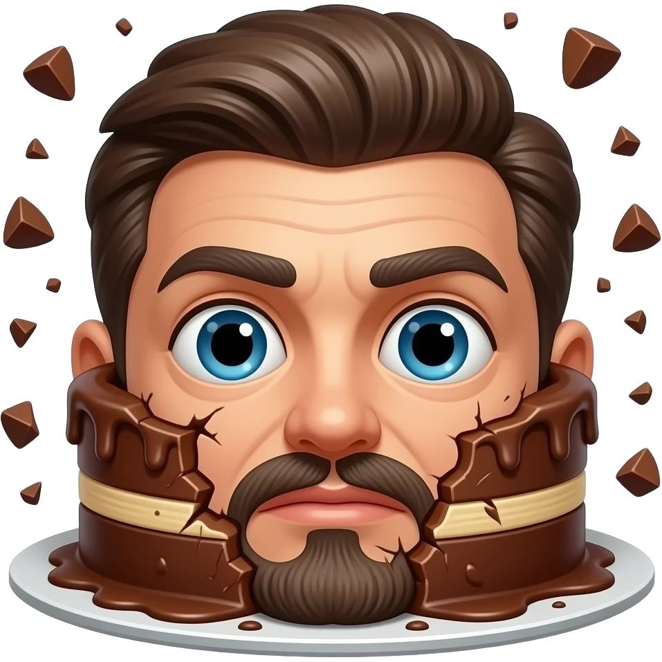 Face smashed in cake emoji