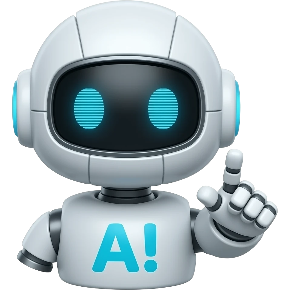 a 3d ai bot emoji