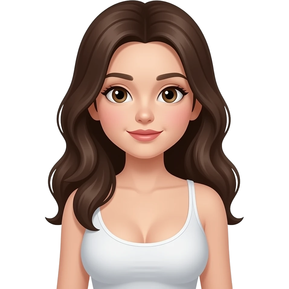 Same girl face bigger boobs emoji