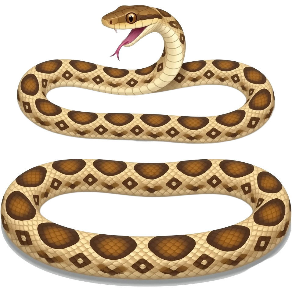 stretched-out snake emoji