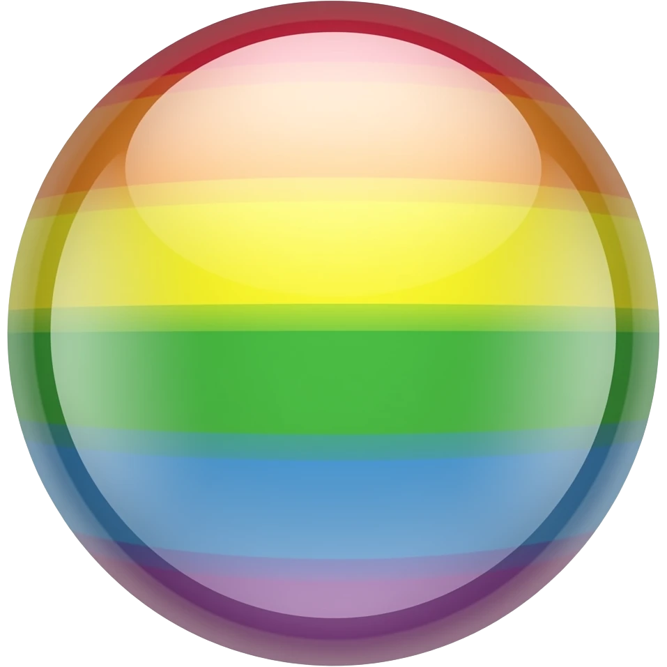 Rainbow pearl emoji