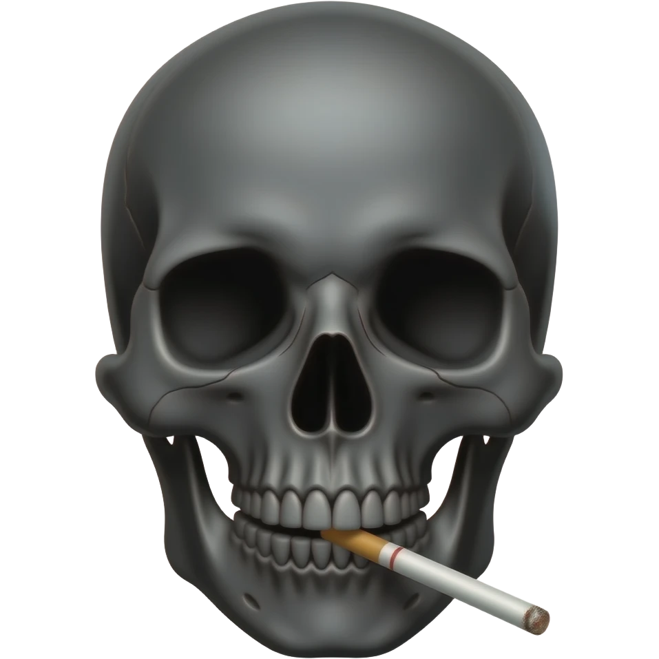 Skul and smoking 🚬 emoji