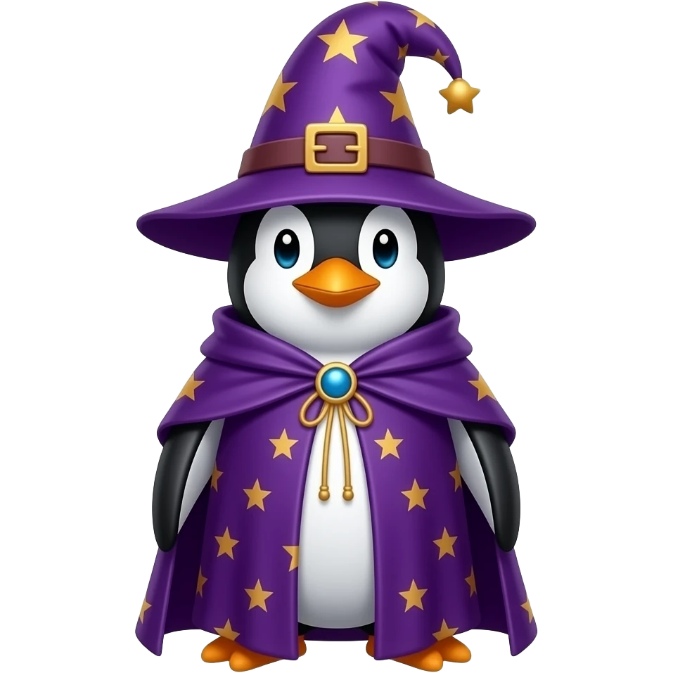 Penguin Wizard emoji