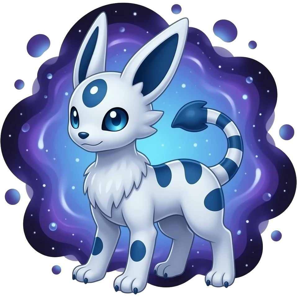 Nebulae purple-blue-black-gradients Zorua-Espeon-animal-creature emoji