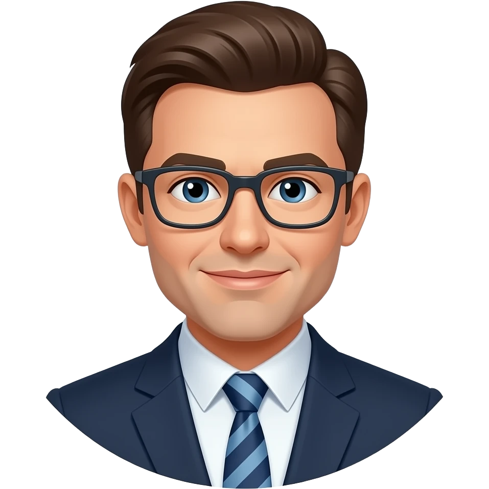 man with round border emoji