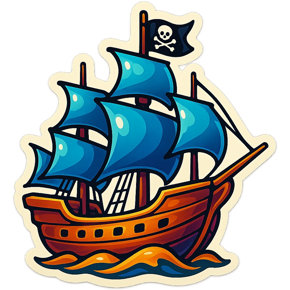 pirate ship emoji
