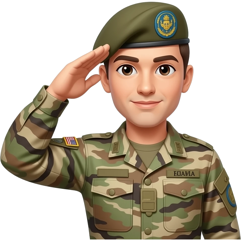 soldier saluting emoji