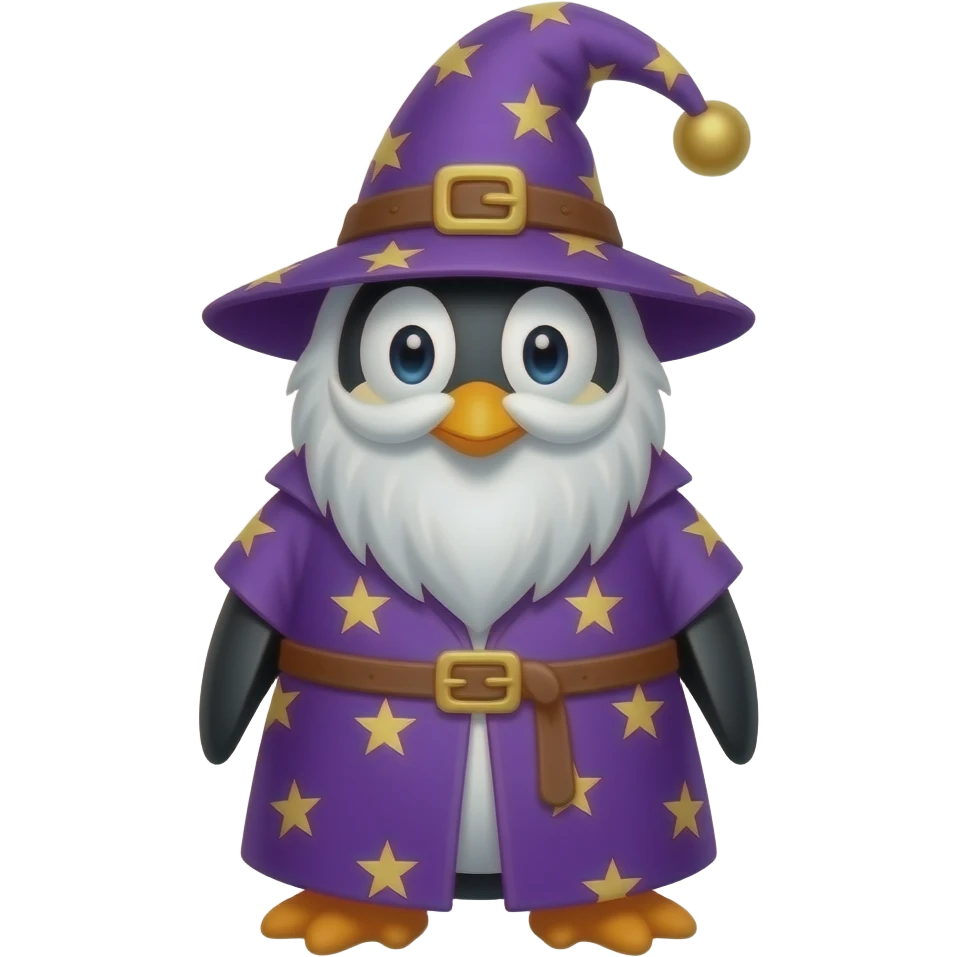 Penguin Wizard emoji