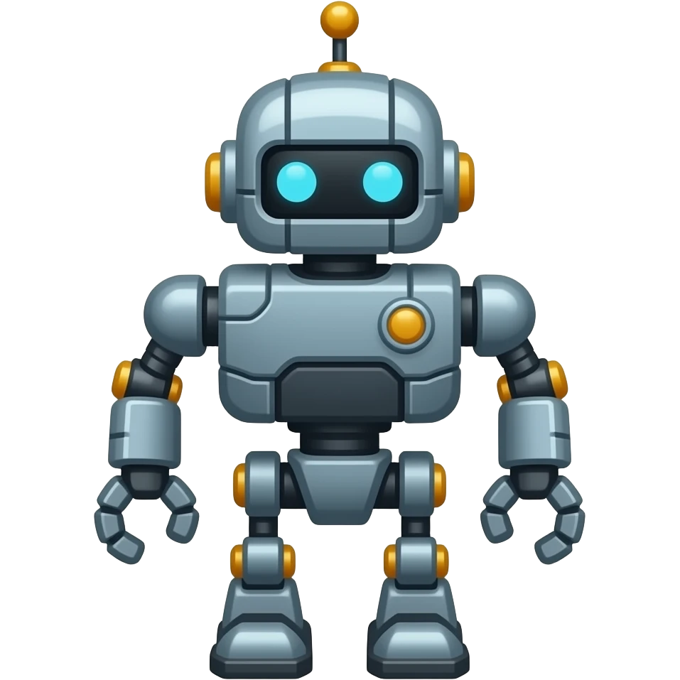 8 bit robot emoji