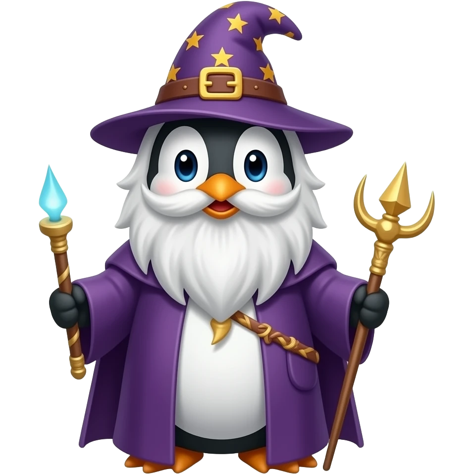 Penguin Wizard emoji
