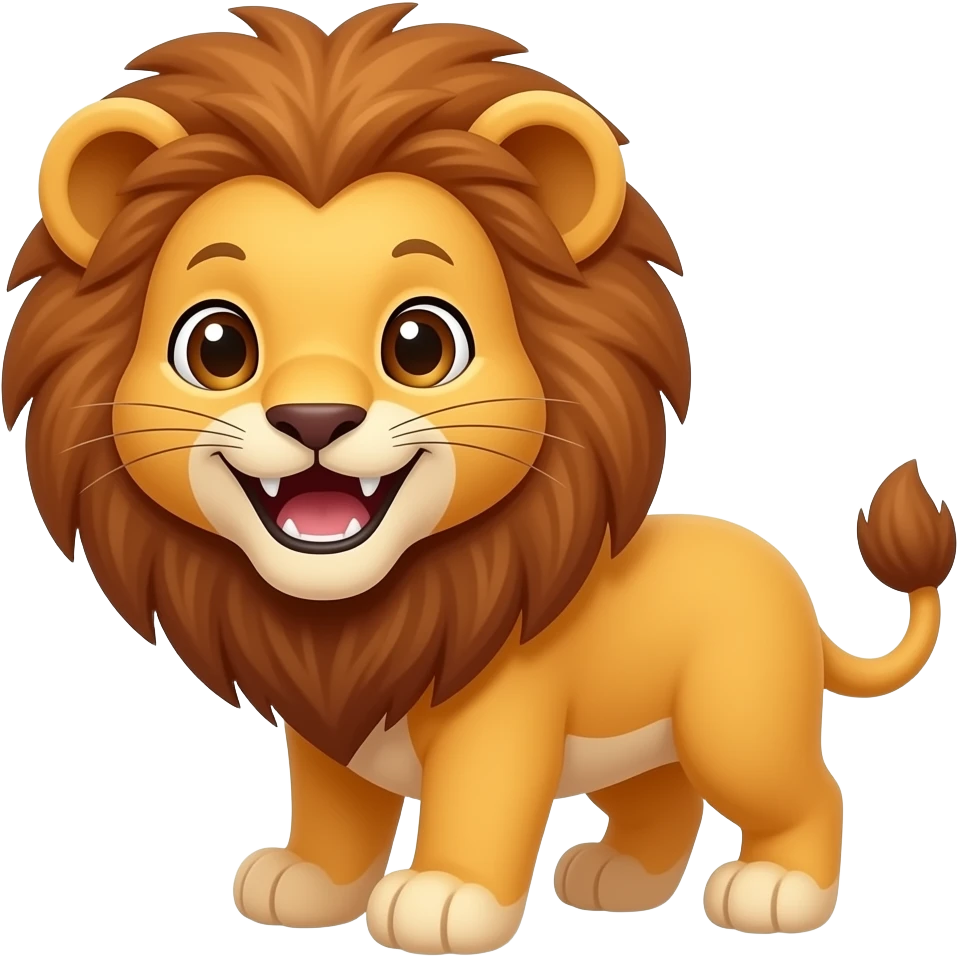 Smile with teeth
Prompt:
Cute cartoon lion cub with a wide smile and white teeth, joyful eyes, happy emotion, kawaii style, children's speech therapy illustration, bright colors, white background, 2D cartoon. emoji