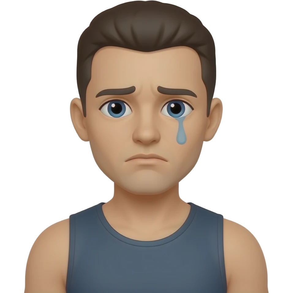 sad Plain athletic emoji