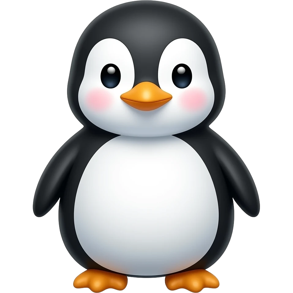 cute penguin emoji