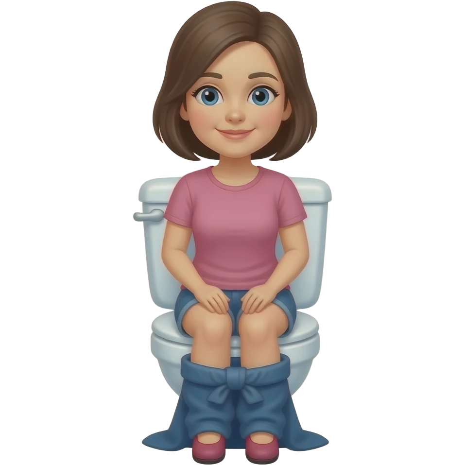 Mother on toilet emoji