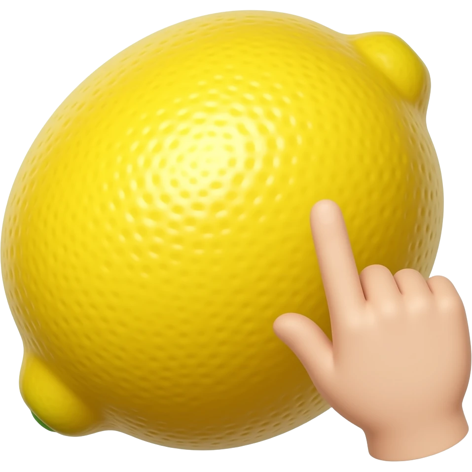 fingered citron emoji