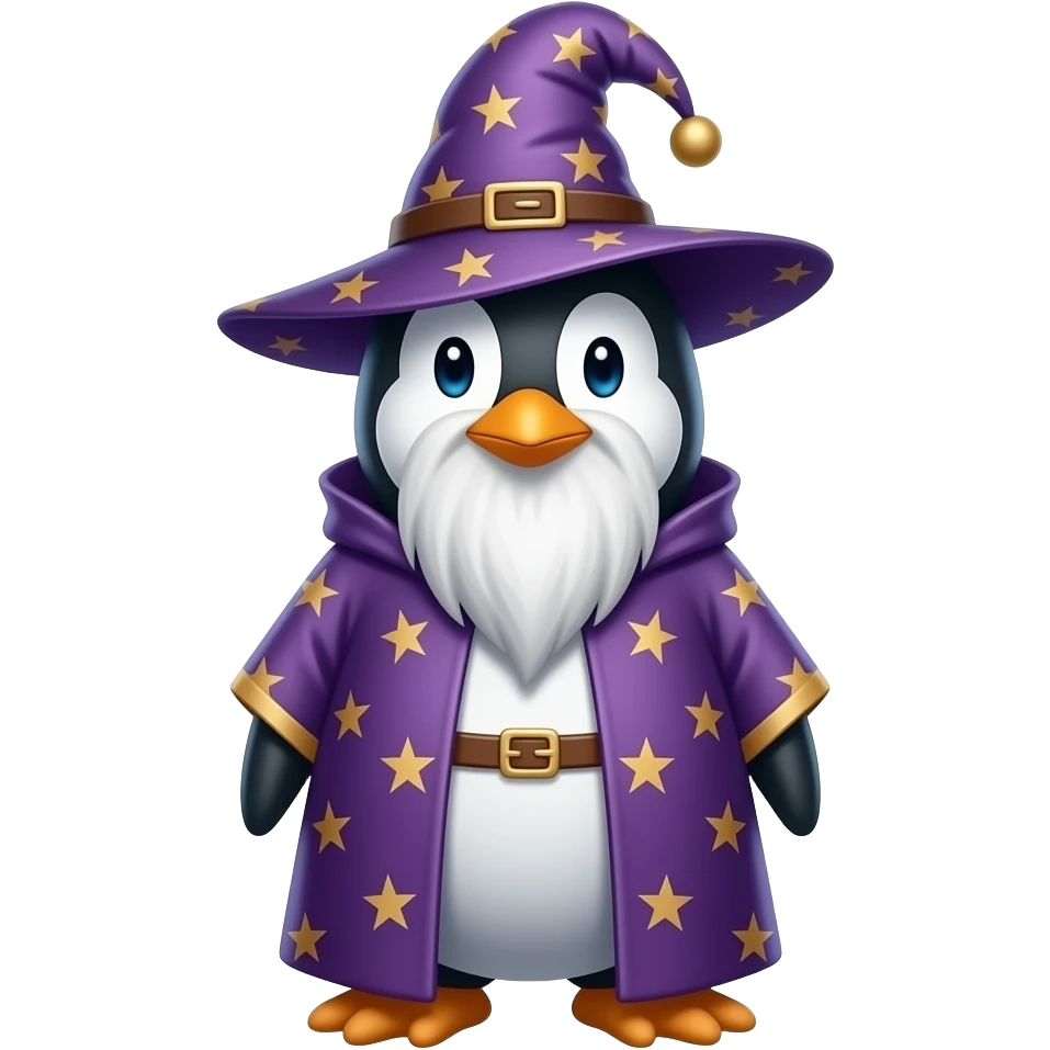 Penguin Wizard emoji