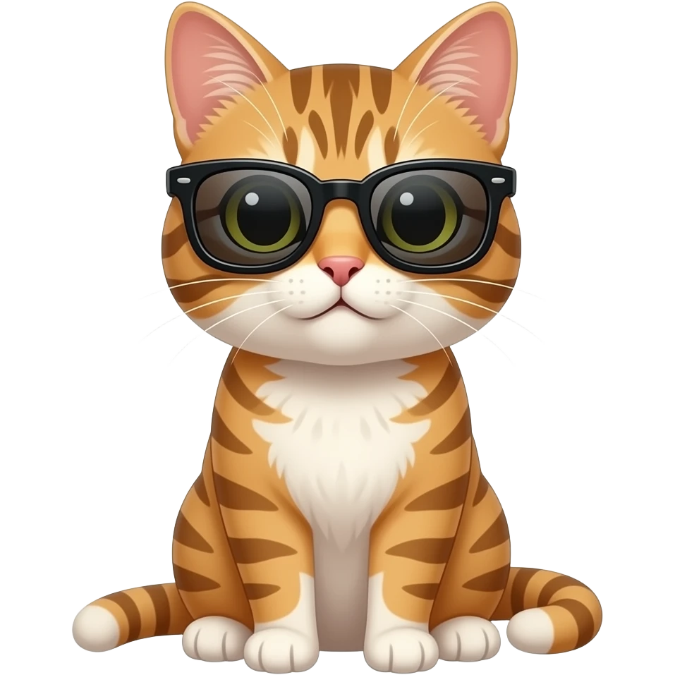 Cat wearing sunglasses emoji