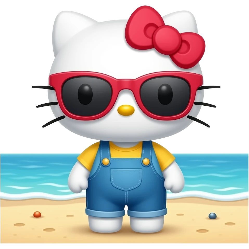 hello kitty vacation emoji