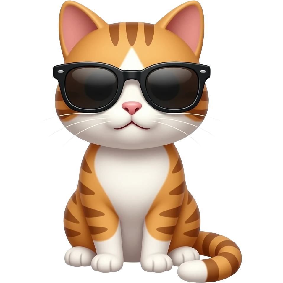 Cat wearing sunglasses emoji